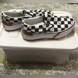 Unisex Checkered platform Vans Shoes 7.5 Women